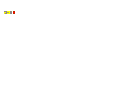 西向日