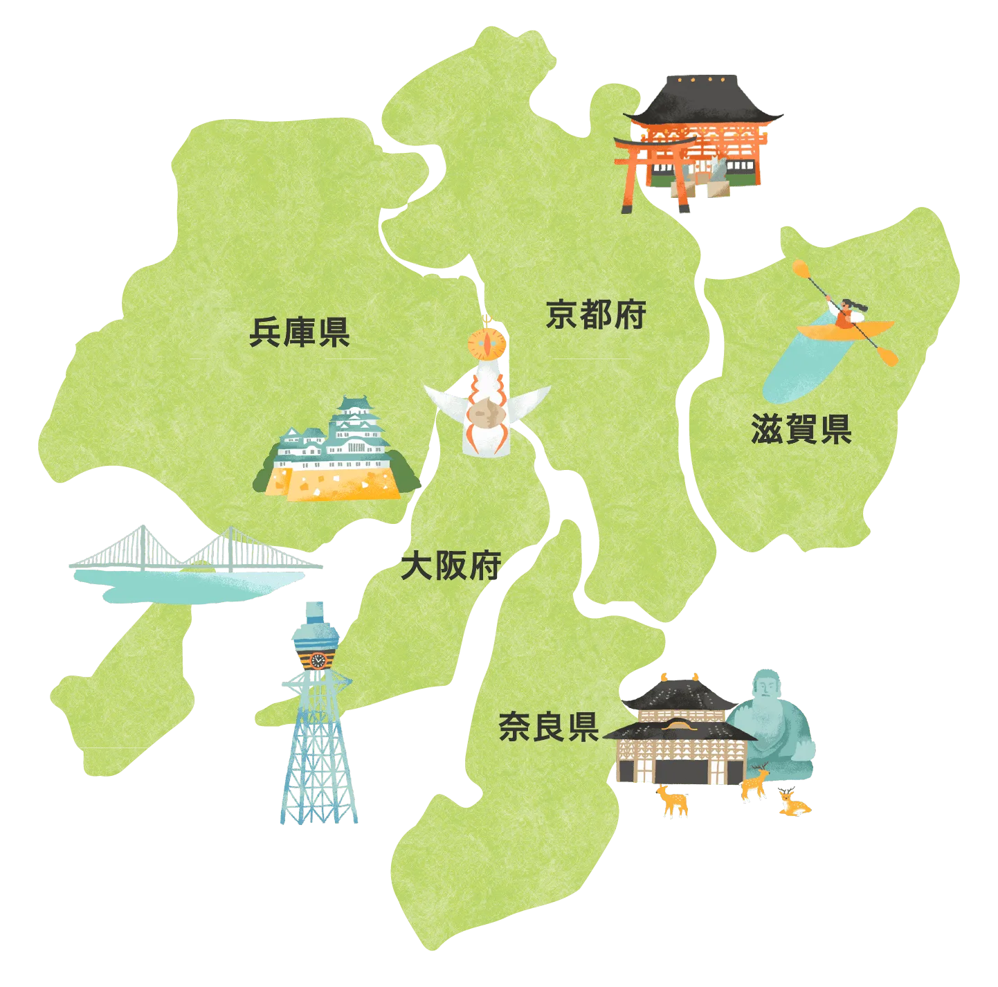 近畿エリアマップ