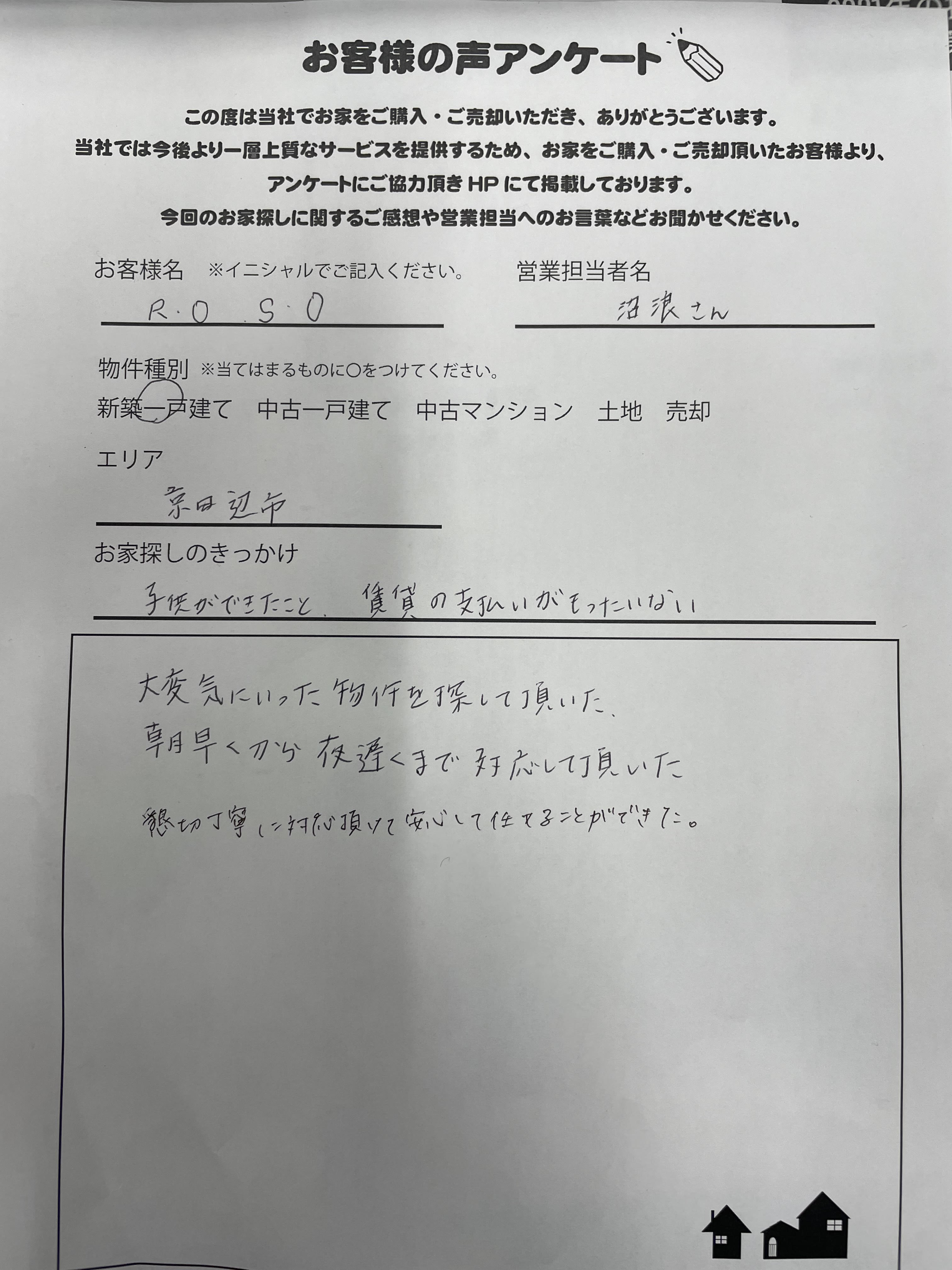 子どもができたこと、賃貸の支払いがもったいない