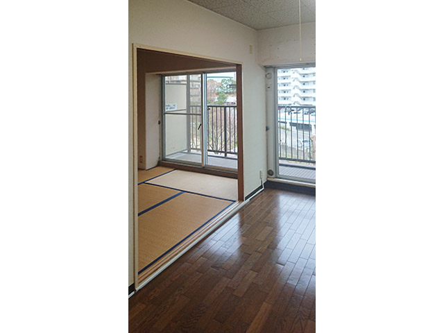 爽やかなブルーが印象的なお部屋