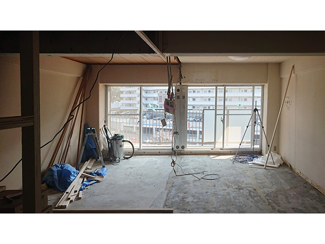 爽やかなブルーが印象的なお部屋