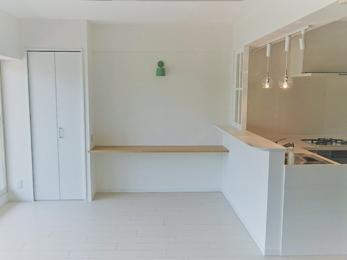 爽やかなブルーが印象的なお部屋