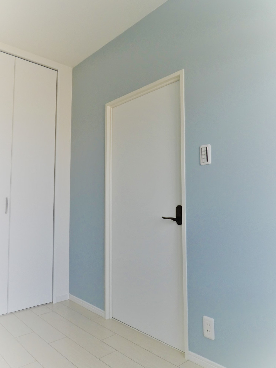 爽やかなブルーが印象的なお部屋