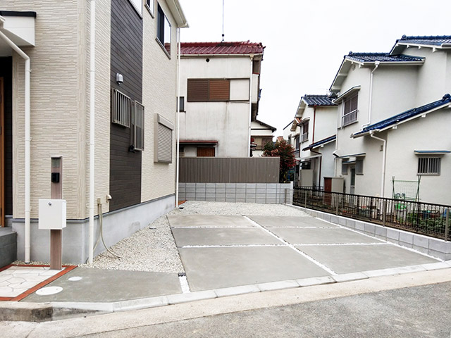 外構で建物のファサードにアクセント